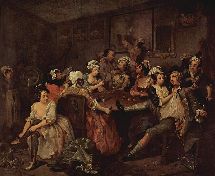 William Hogarth Gemadefolge oil painting picture